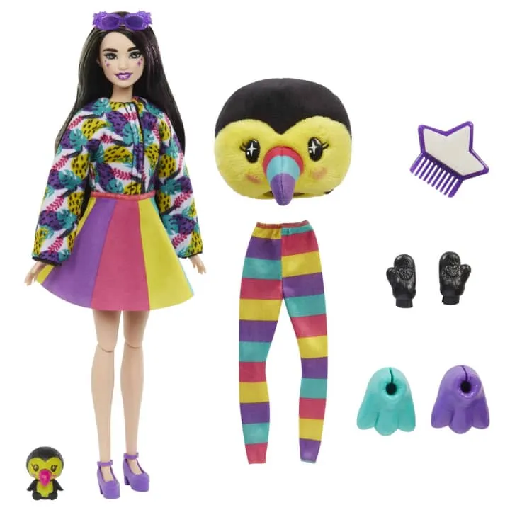 Barbie Cutie Reveal Jungle Series Toucan Doll