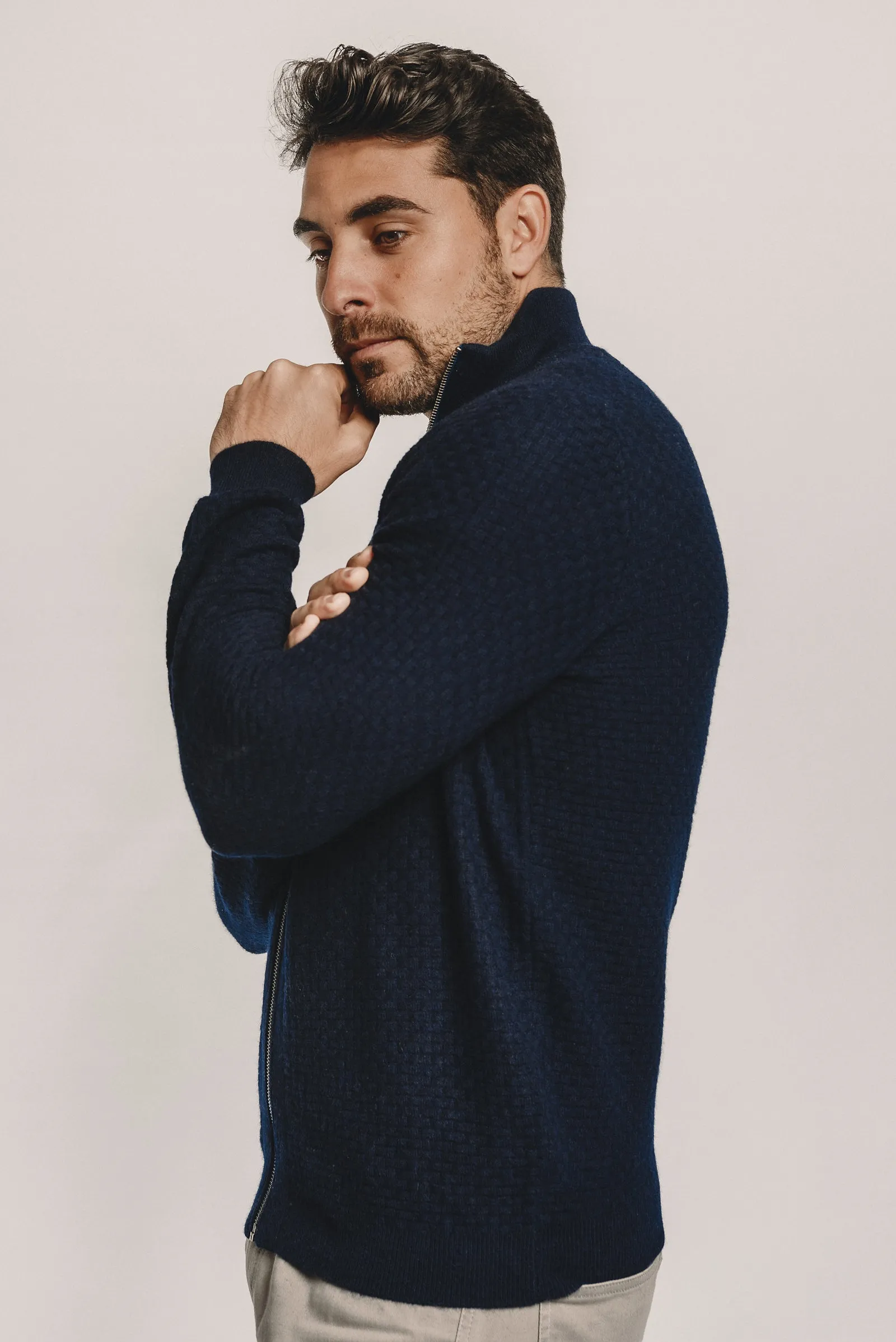 Basket Knit Bomber