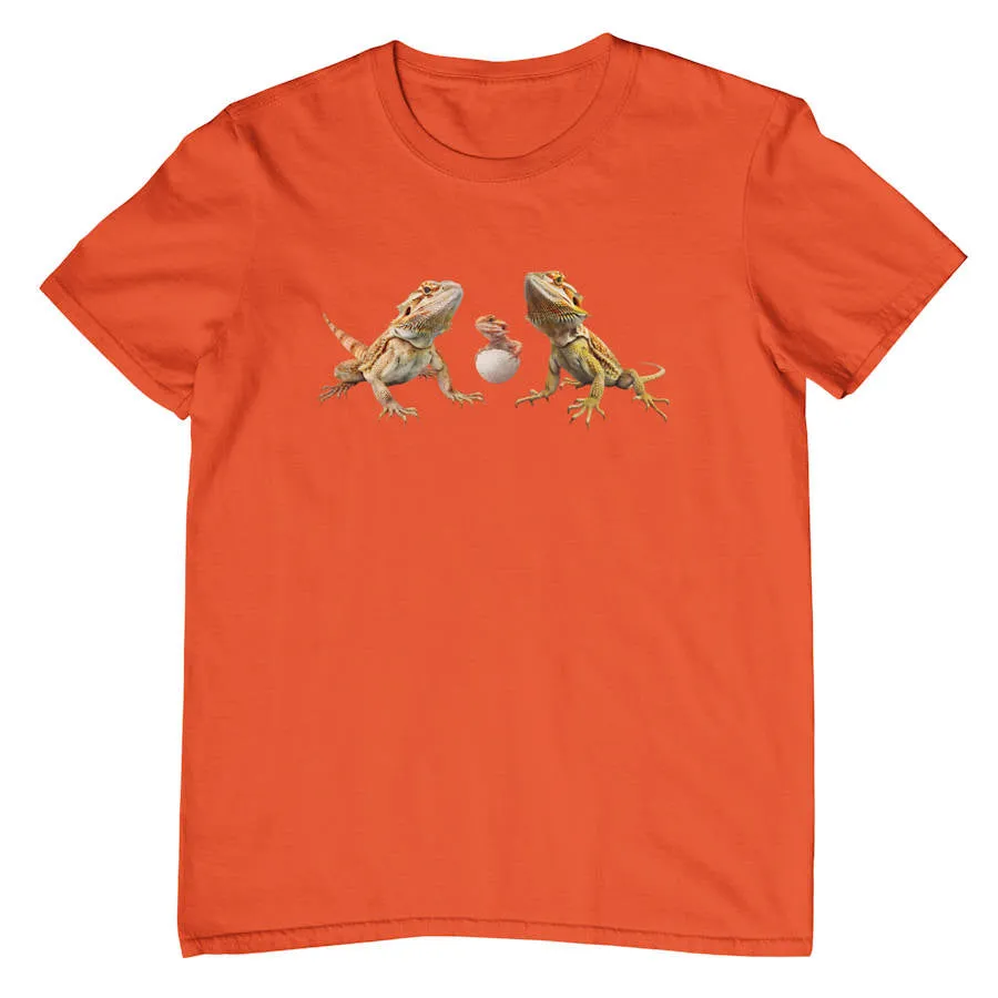 Bearded Dragon Family Adults T-Shirt (Various Colours)