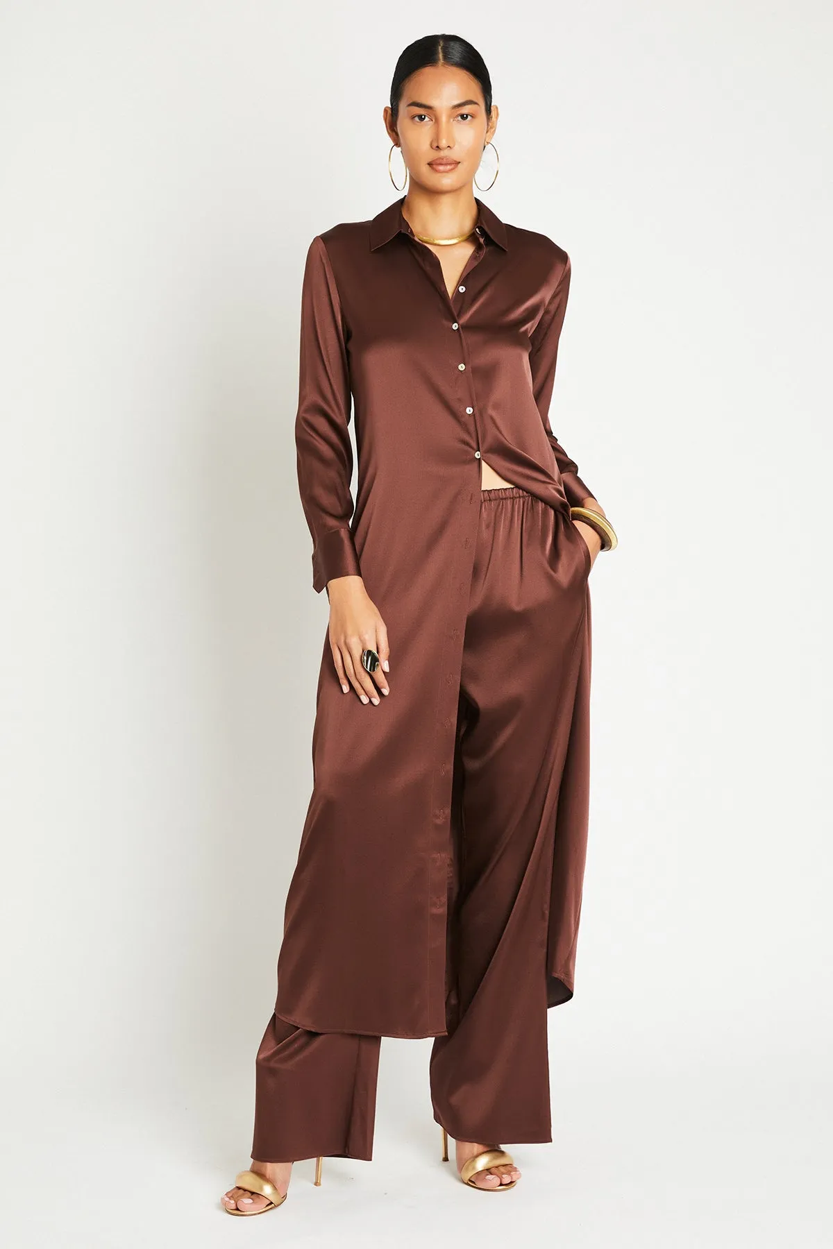   Beryll Veruschka Silk Dress | Chocolate
