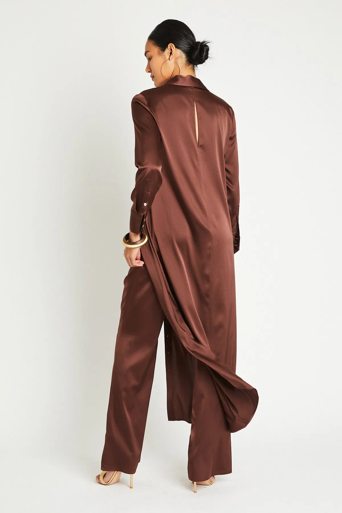   Beryll Veruschka Silk Dress | Chocolate