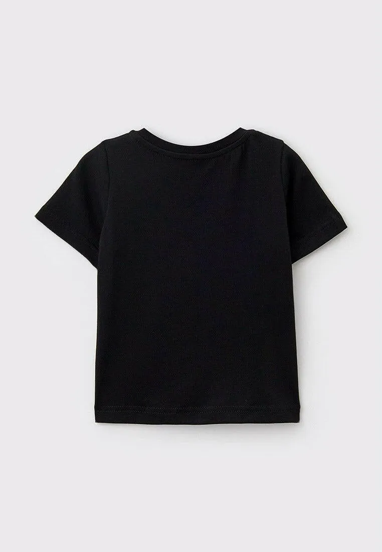 Black Printed T-shirt KITTY