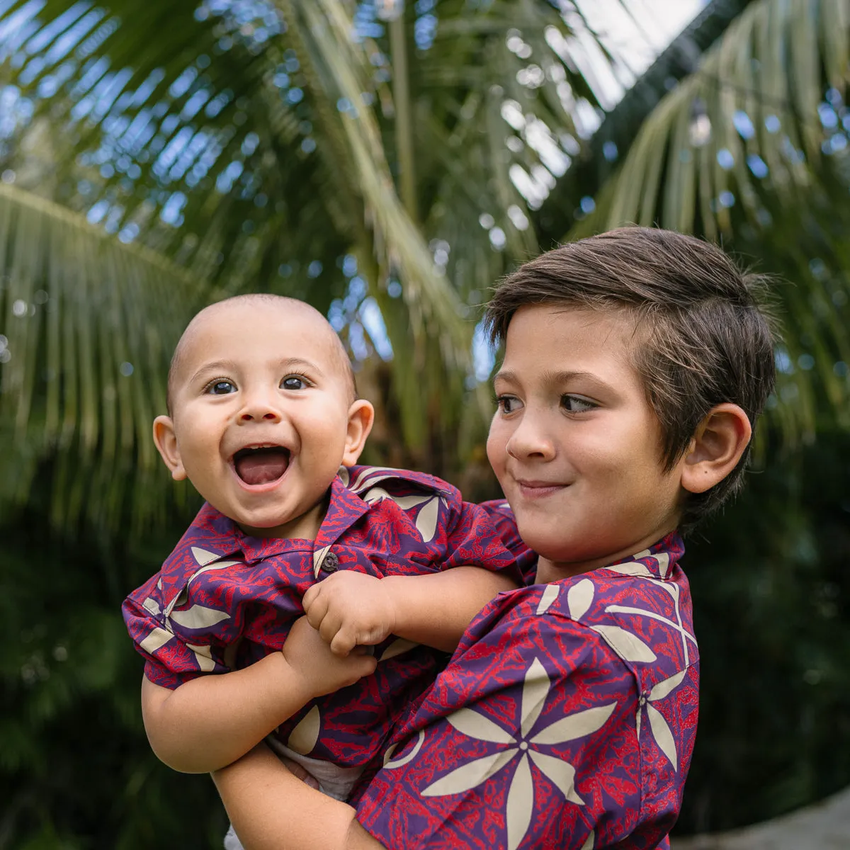 Blue Hawaii (Boy's Shirt) - Red