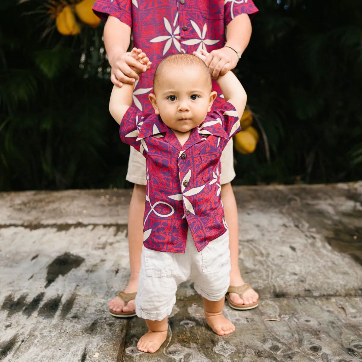 Blue Hawaii (Boy's Shirt) - Red