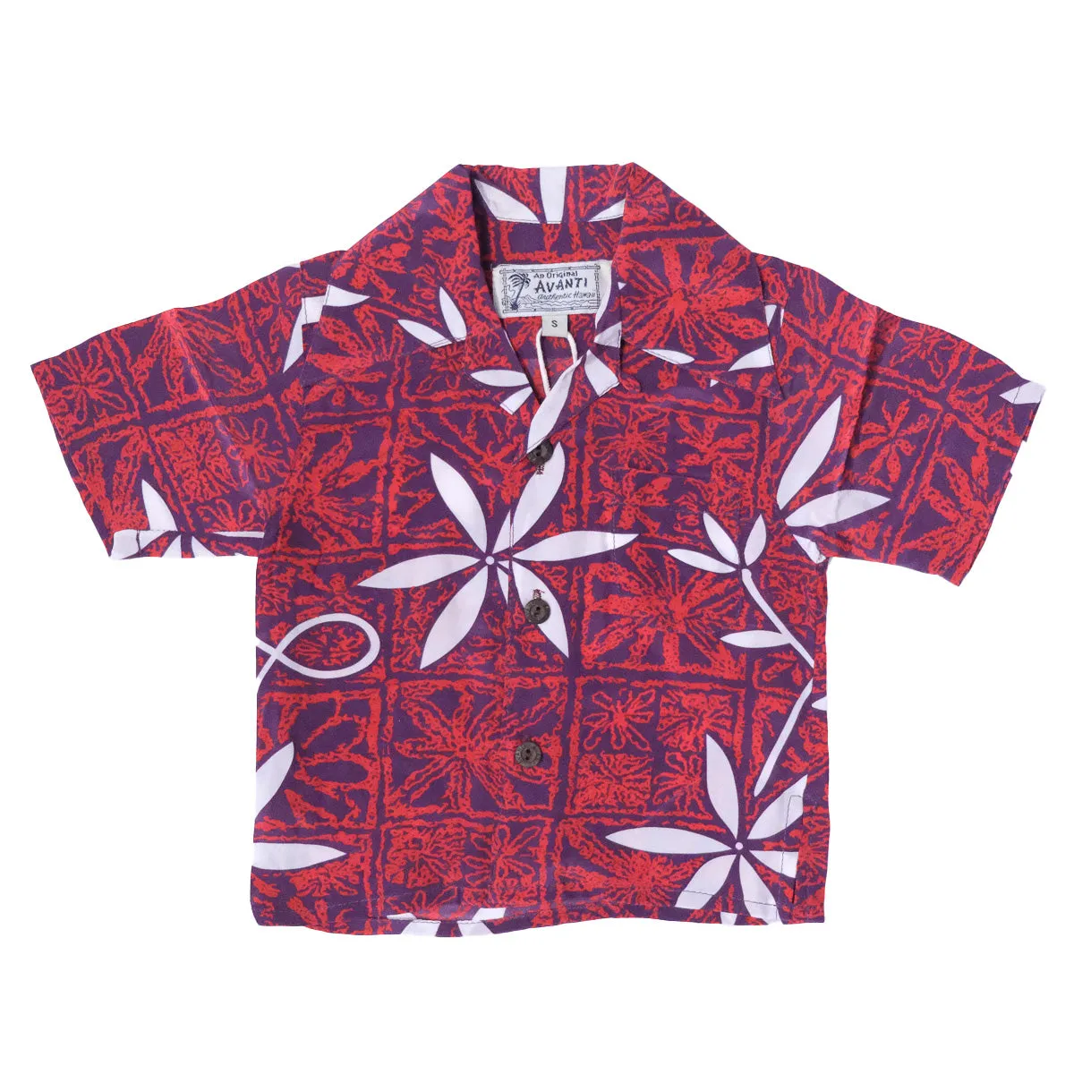 Blue Hawaii (Boy's Shirt) - Red