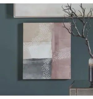 Blush Cubic Abstract II Printed Canvas