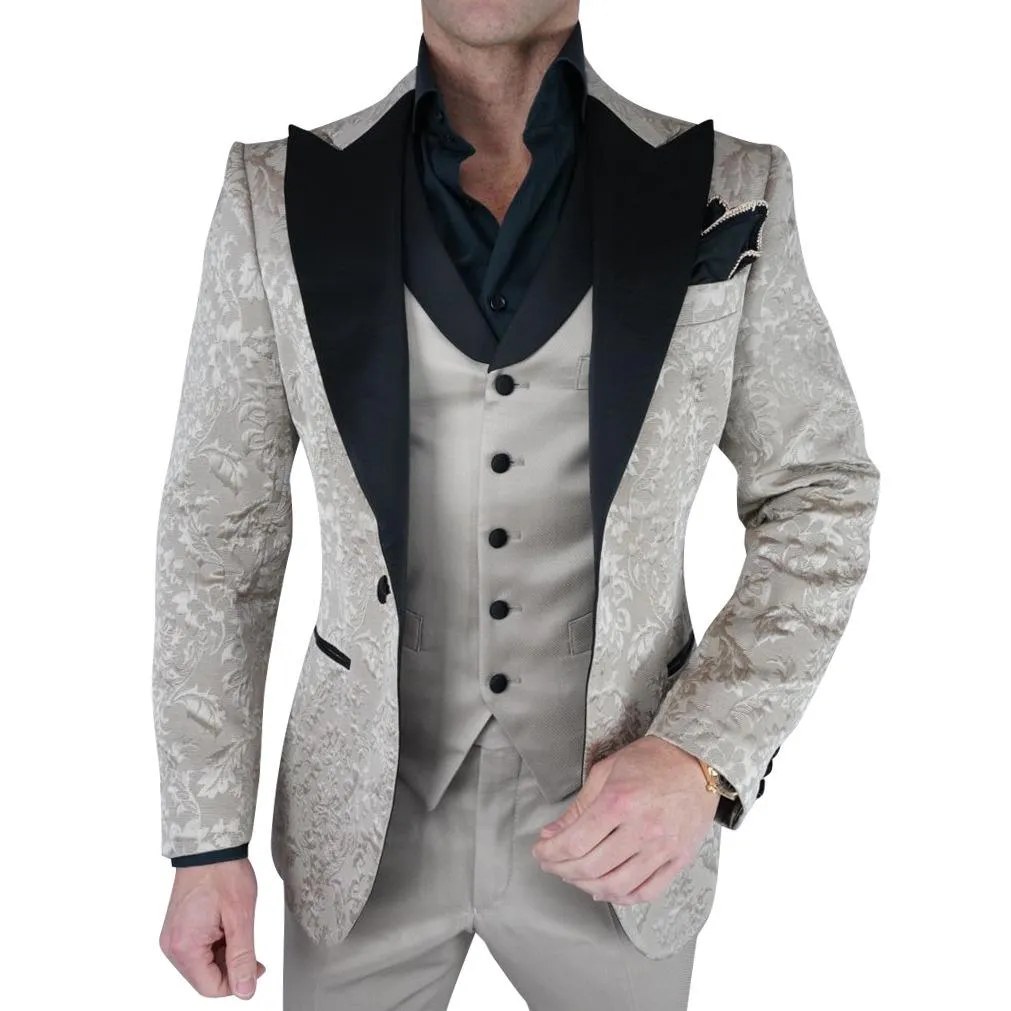 Champagne Oro Fiore and Black Jacket