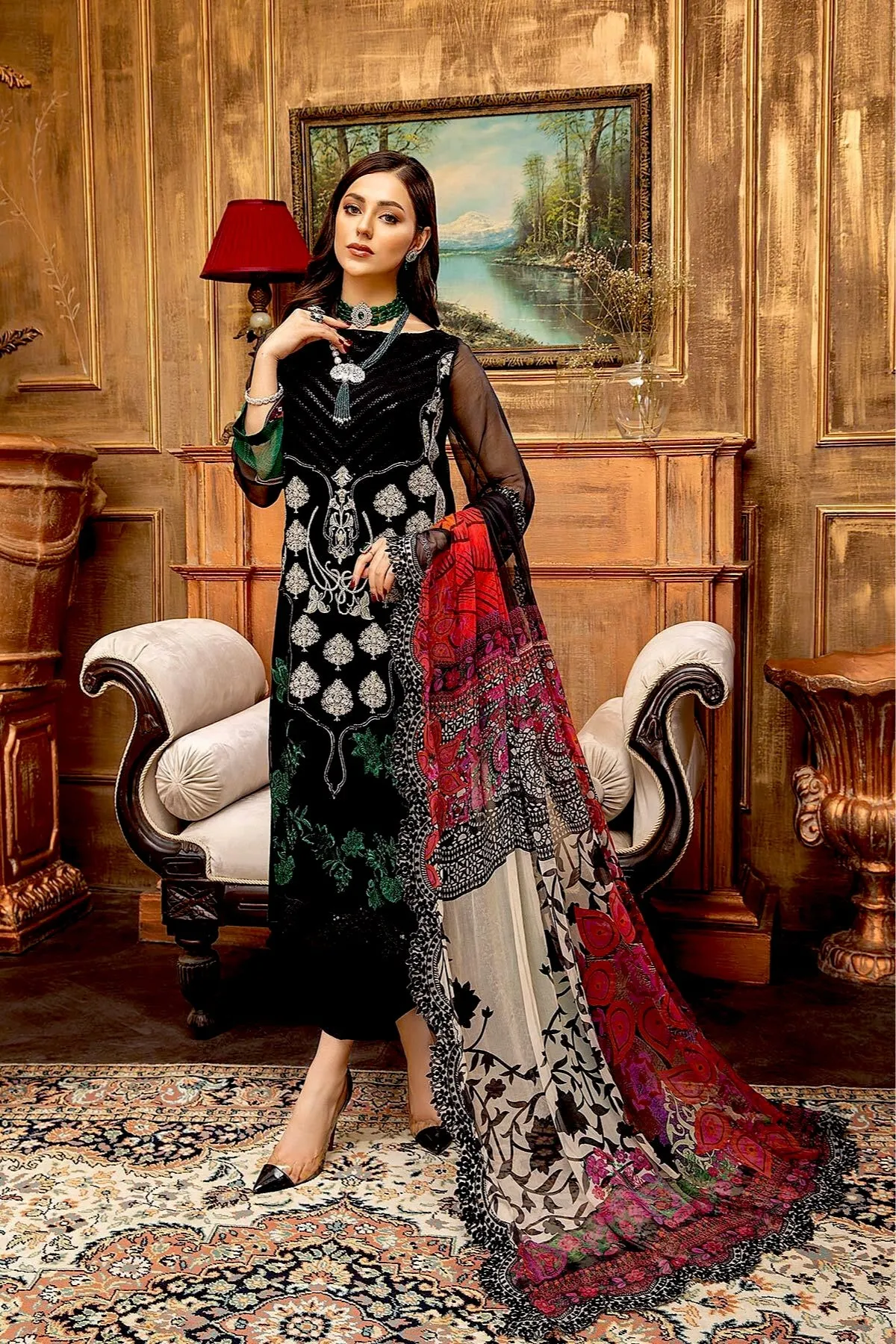 Charizma Vasal Embroidered Chiffon Collection 2021 – VSL-01