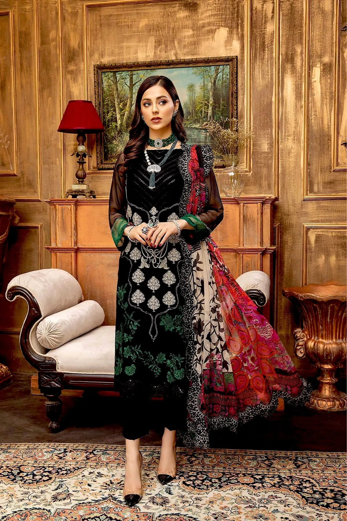 Charizma Vasal Embroidered Chiffon Collection 2021 – VSL-01