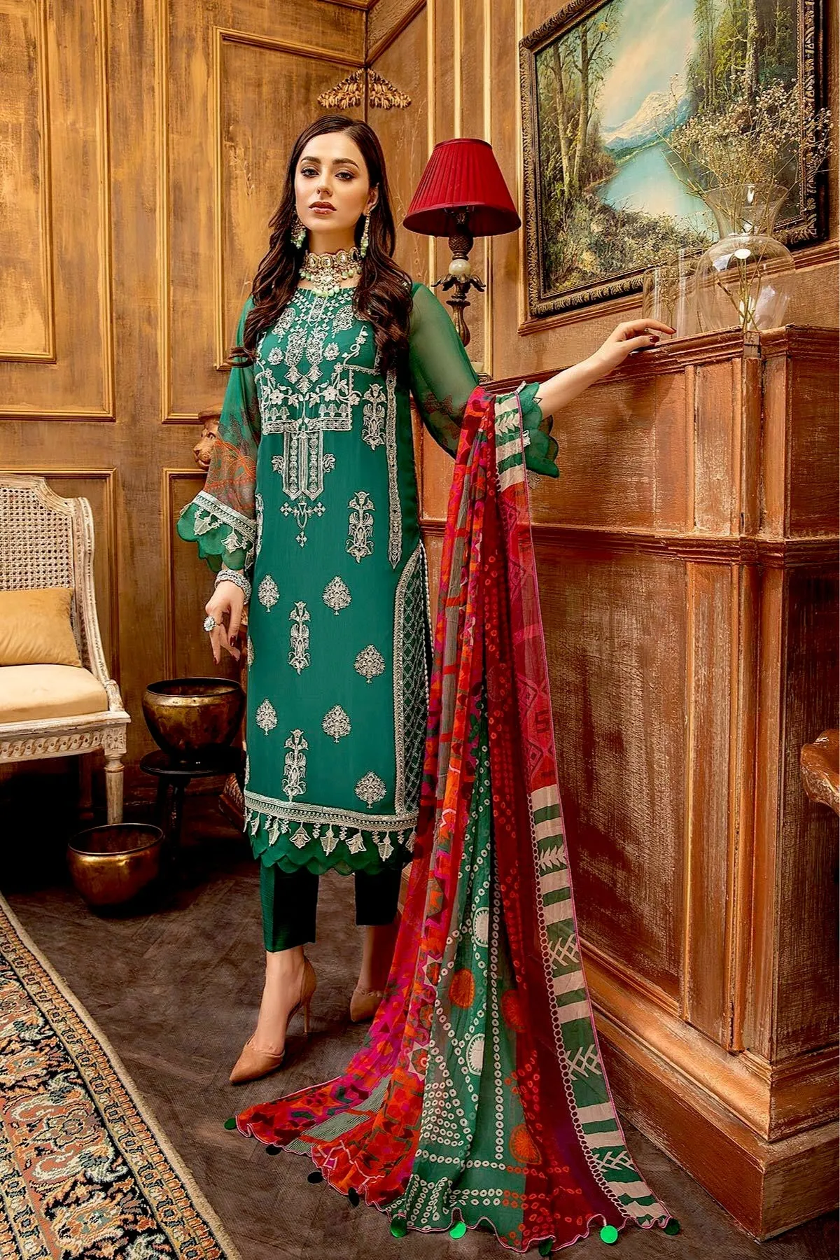 Charizma Vasal Embroidered Chiffon Collection 2021 – VSL-05