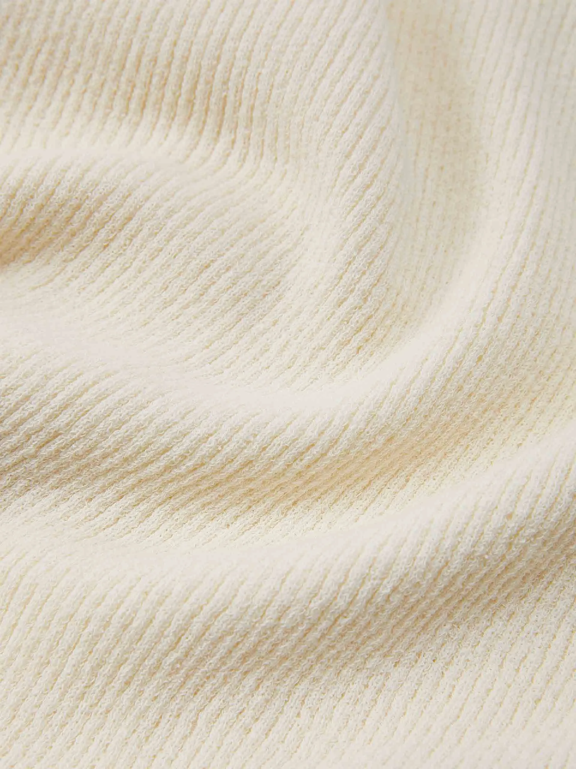 Cotton Blend Crop Knitted Cardigan