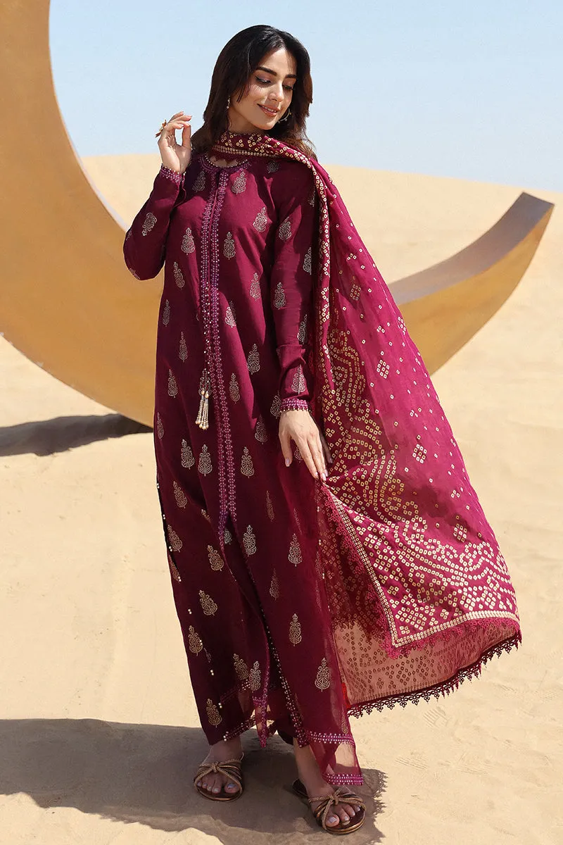 Cross Stitch Eid Lawn Edit – CRIMSON AURA-3 PIECE COTTON JACQUARD SUIT
