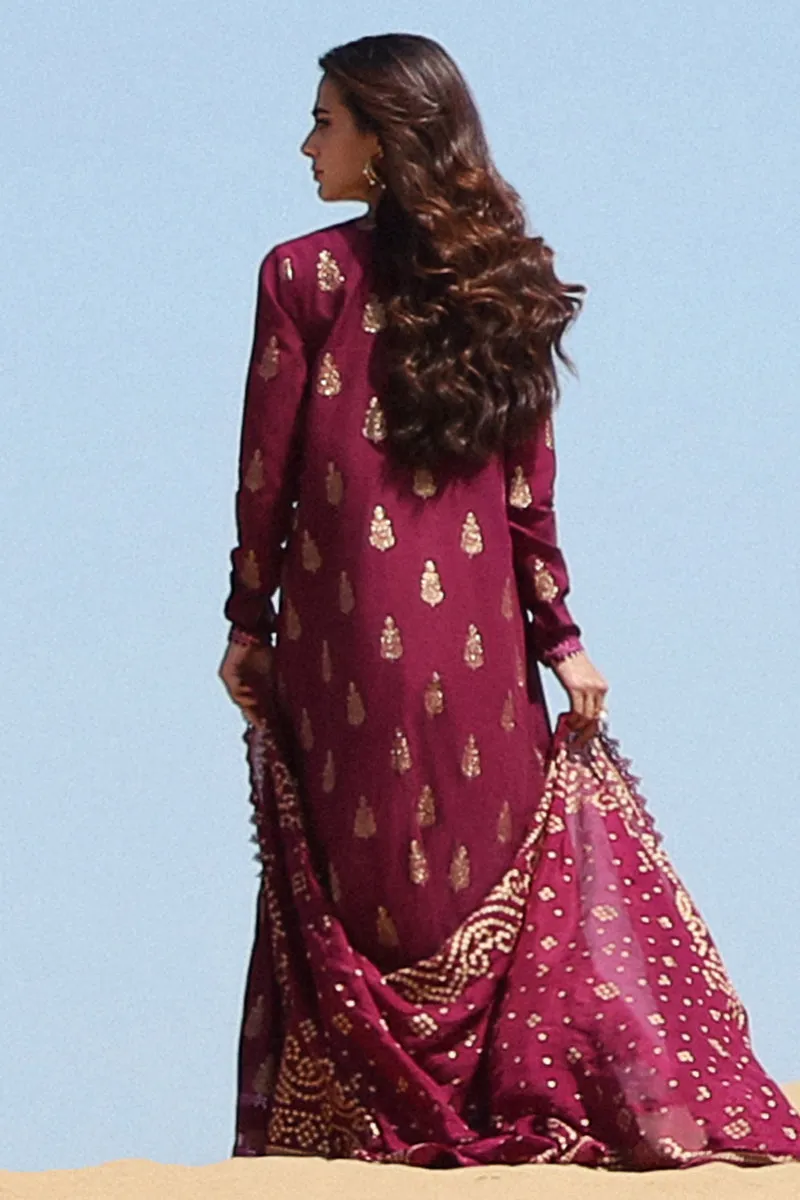 Cross Stitch Eid Lawn Edit – CRIMSON AURA-3 PIECE COTTON JACQUARD SUIT