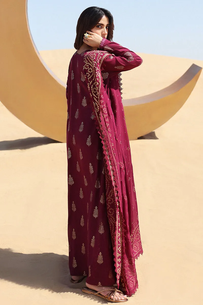 Cross Stitch Eid Lawn Edit – CRIMSON AURA-3 PIECE COTTON JACQUARD SUIT