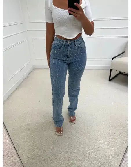 Diamond Denim Jeans^