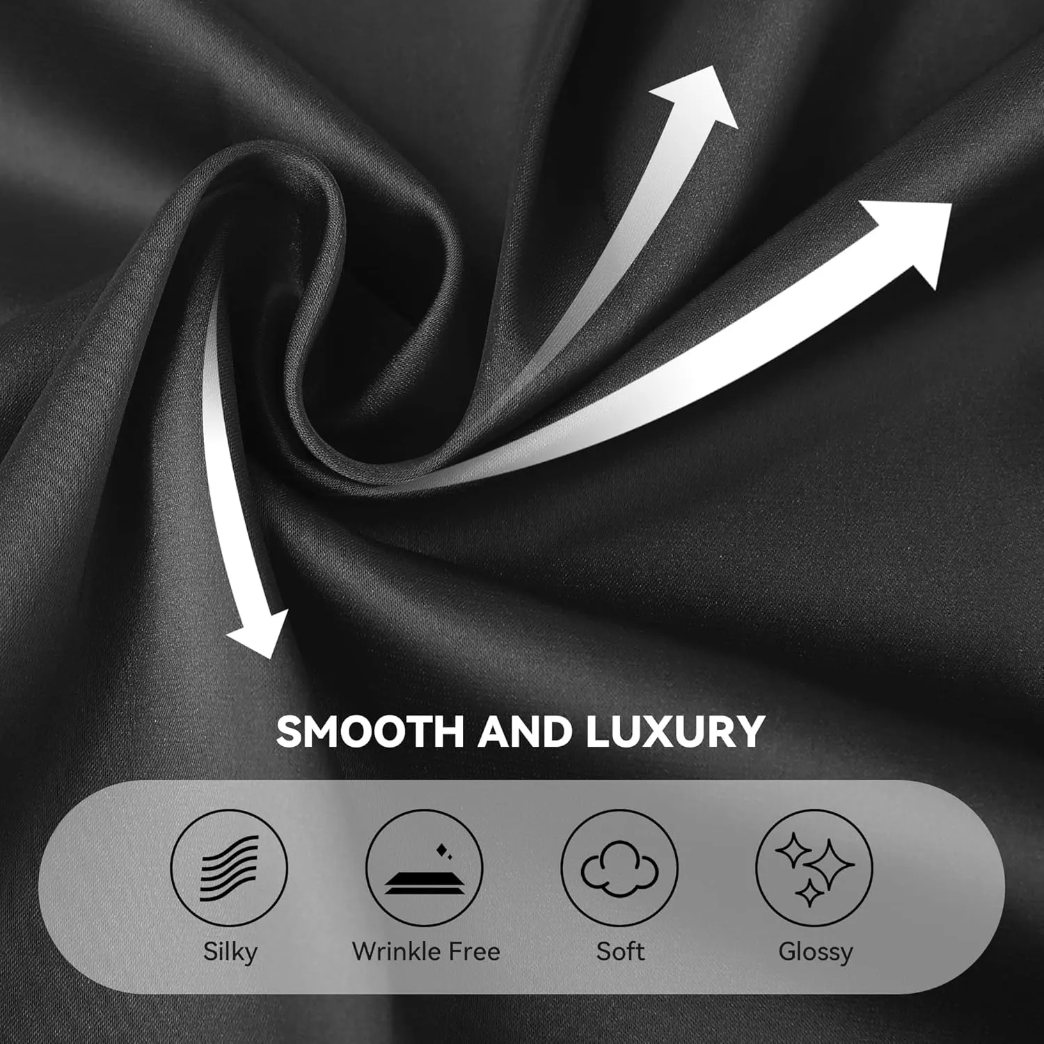 Eabel.C Women's Satin Silk V Neck Button Down Shirts Long Sleeve Casual Business Shirt Dress Blouses