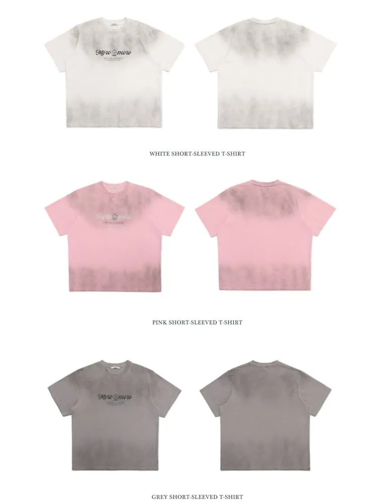 Emblem Printed Loose Short Sleeve T-Shirt【s0000008626】