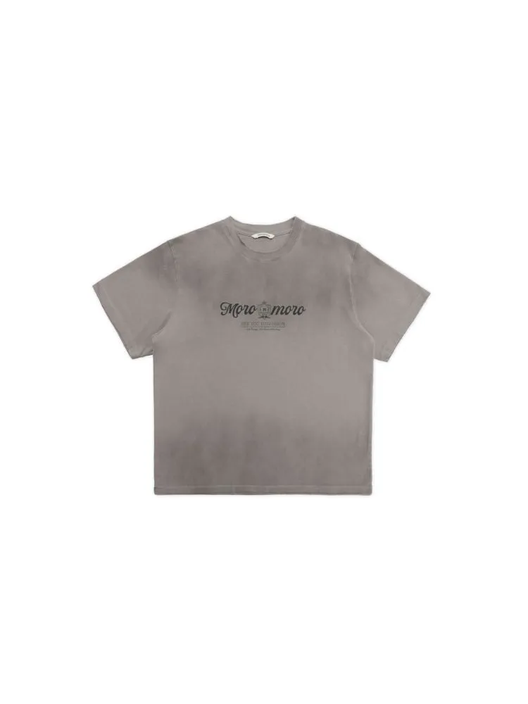 Emblem Printed Loose Short Sleeve T-Shirt【s0000008626】