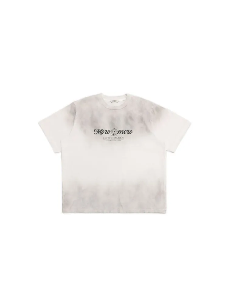 Emblem Printed Loose Short Sleeve T-Shirt【s0000008626】