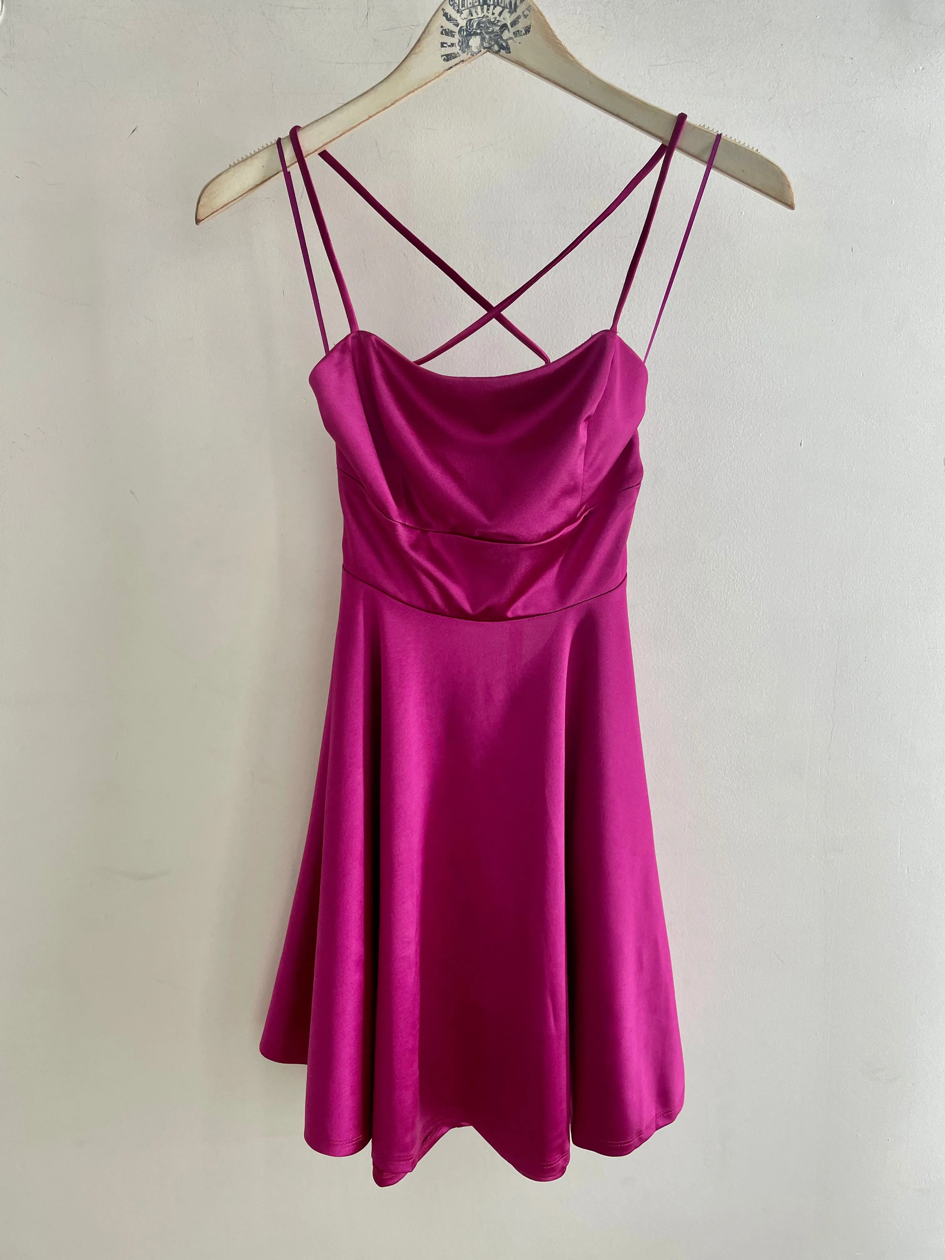 Emma Lace Up Skater Strappy Dress