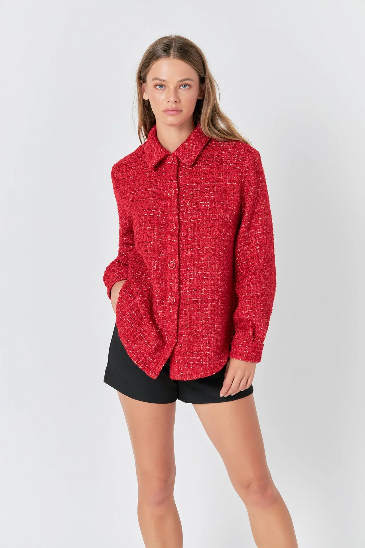 Endless Rose - Tweed Shirt