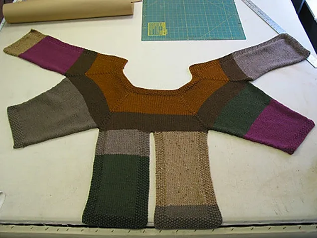 Exploded View sweater pattern