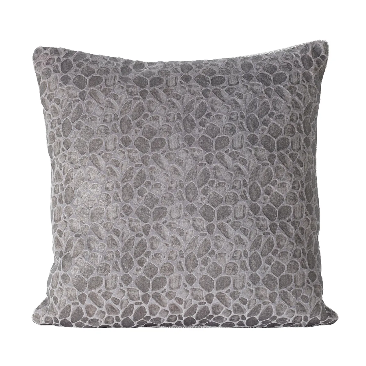 Grandeur Ore-Rerun 100%Cotton Grey FoilPrintedCushionCover