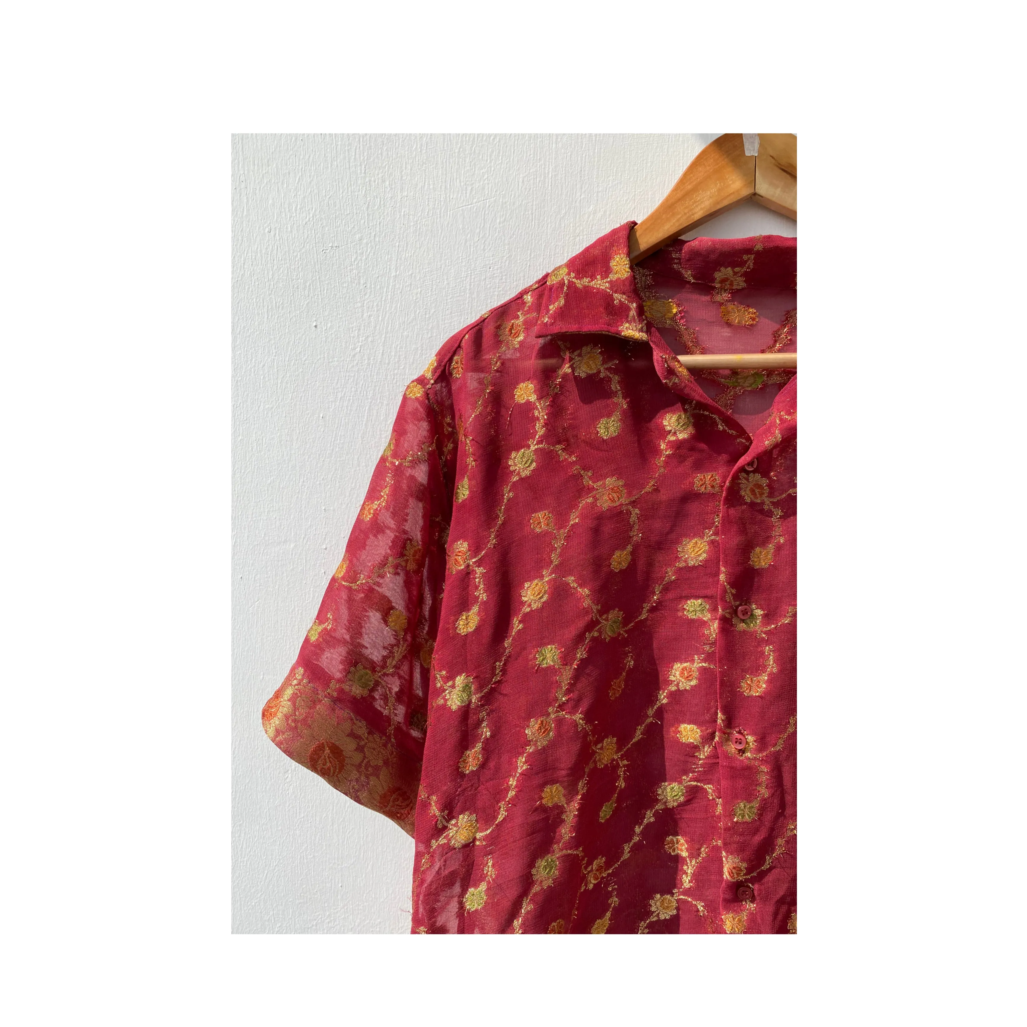 Gulbahar shirt with jaali weave