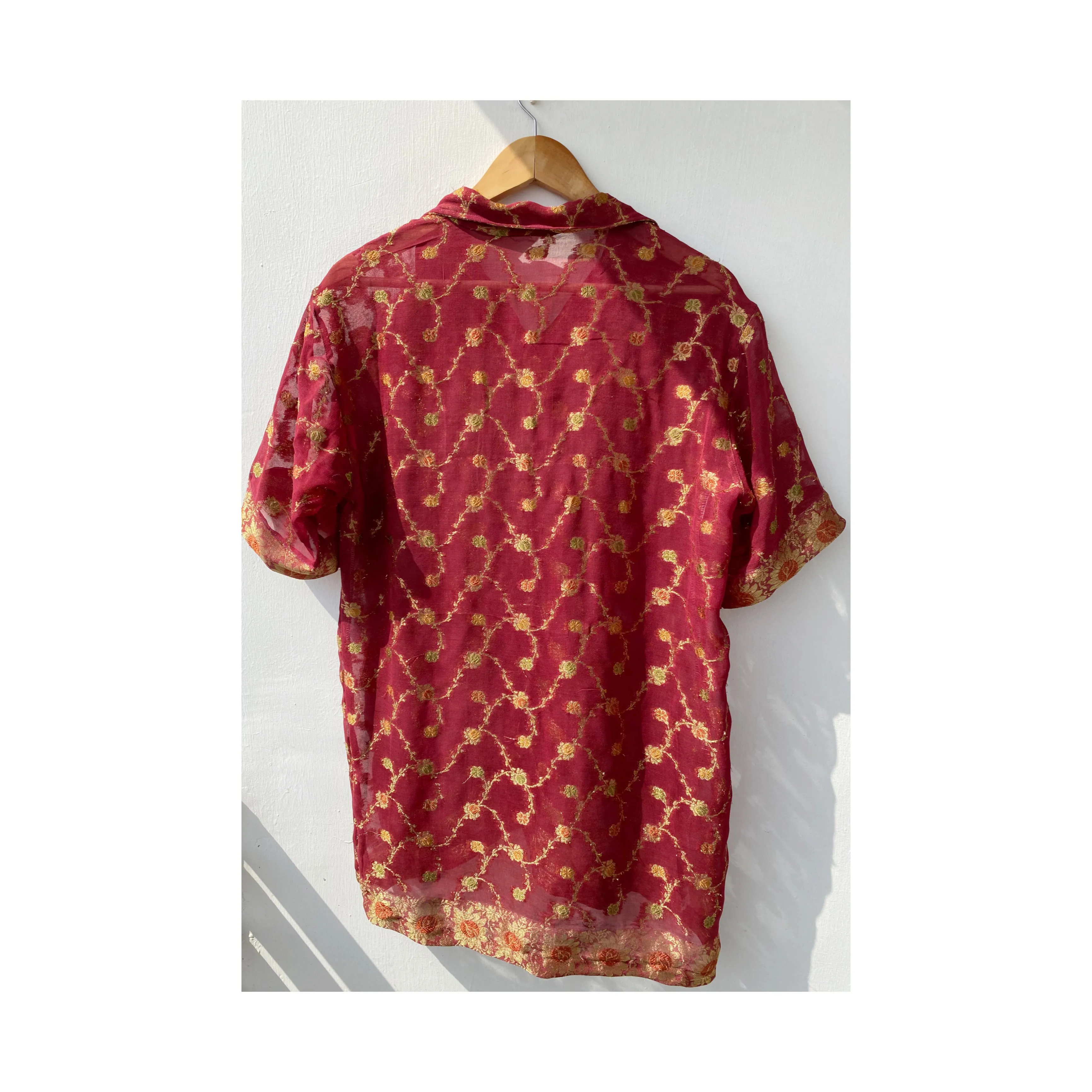Gulbahar shirt with jaali weave