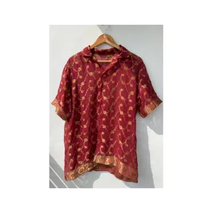 Gulbahar shirt with jaali weave