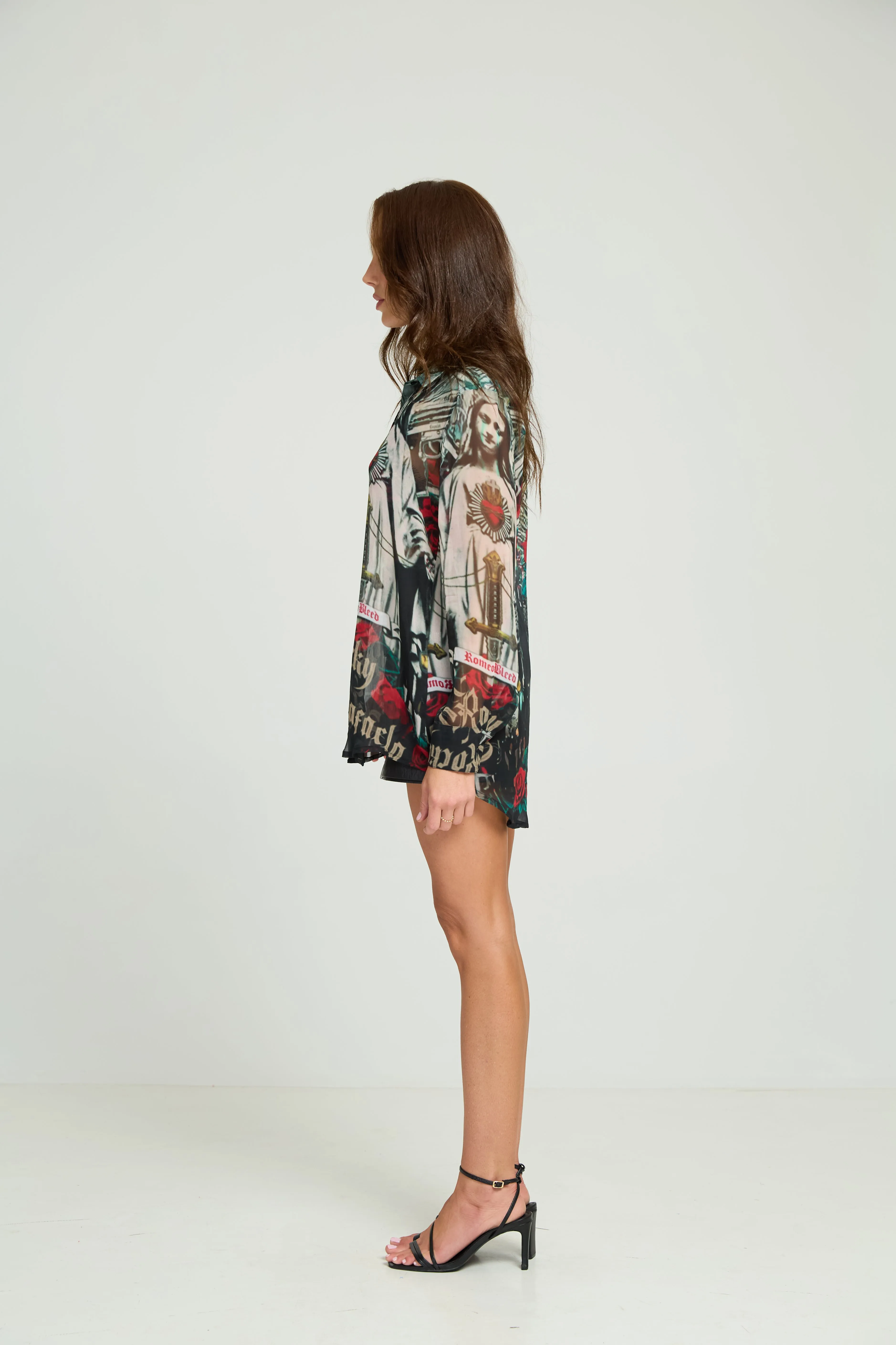 Guns & Roses Silk Shirt