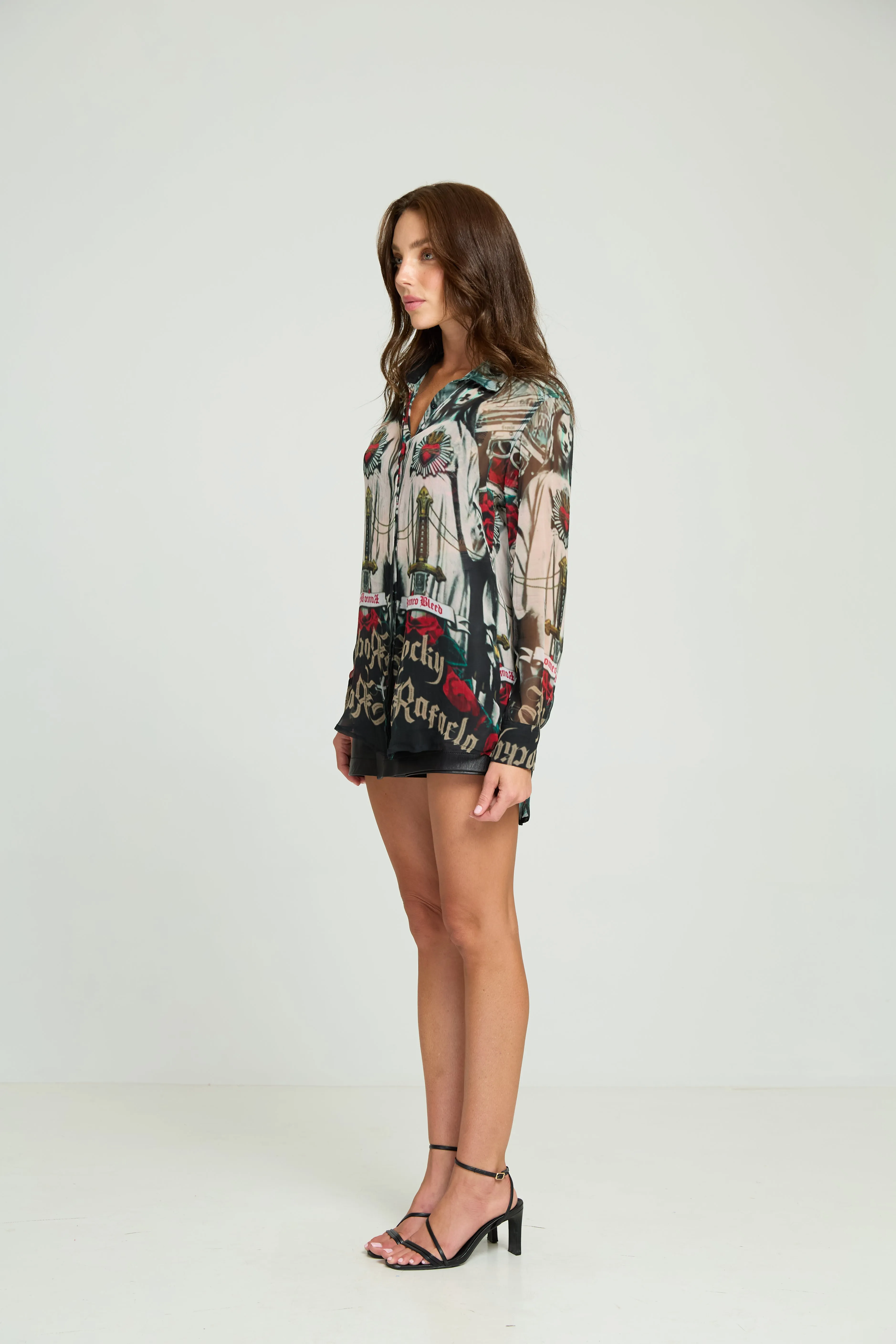 Guns & Roses Silk Shirt