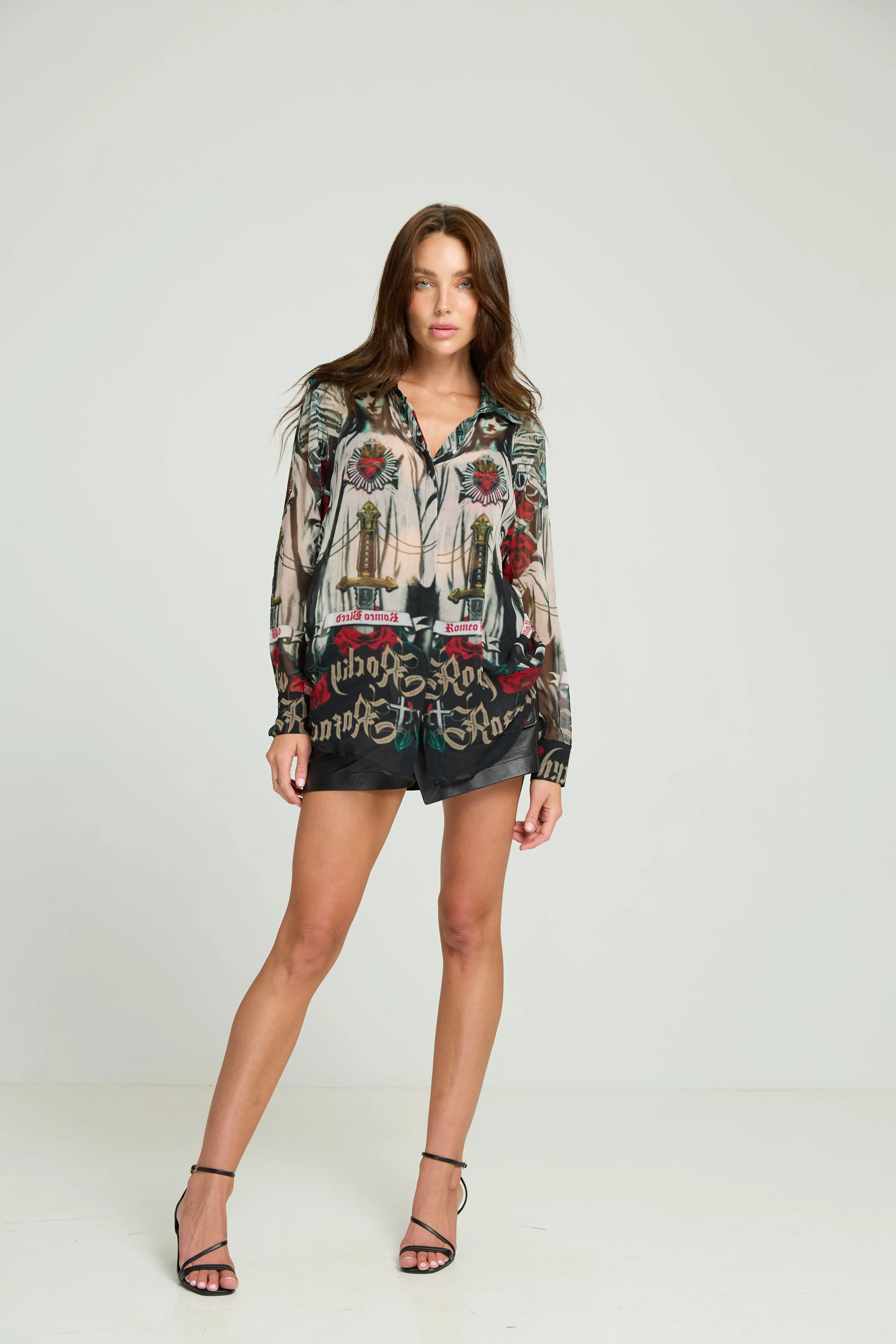 Guns & Roses Silk Shirt