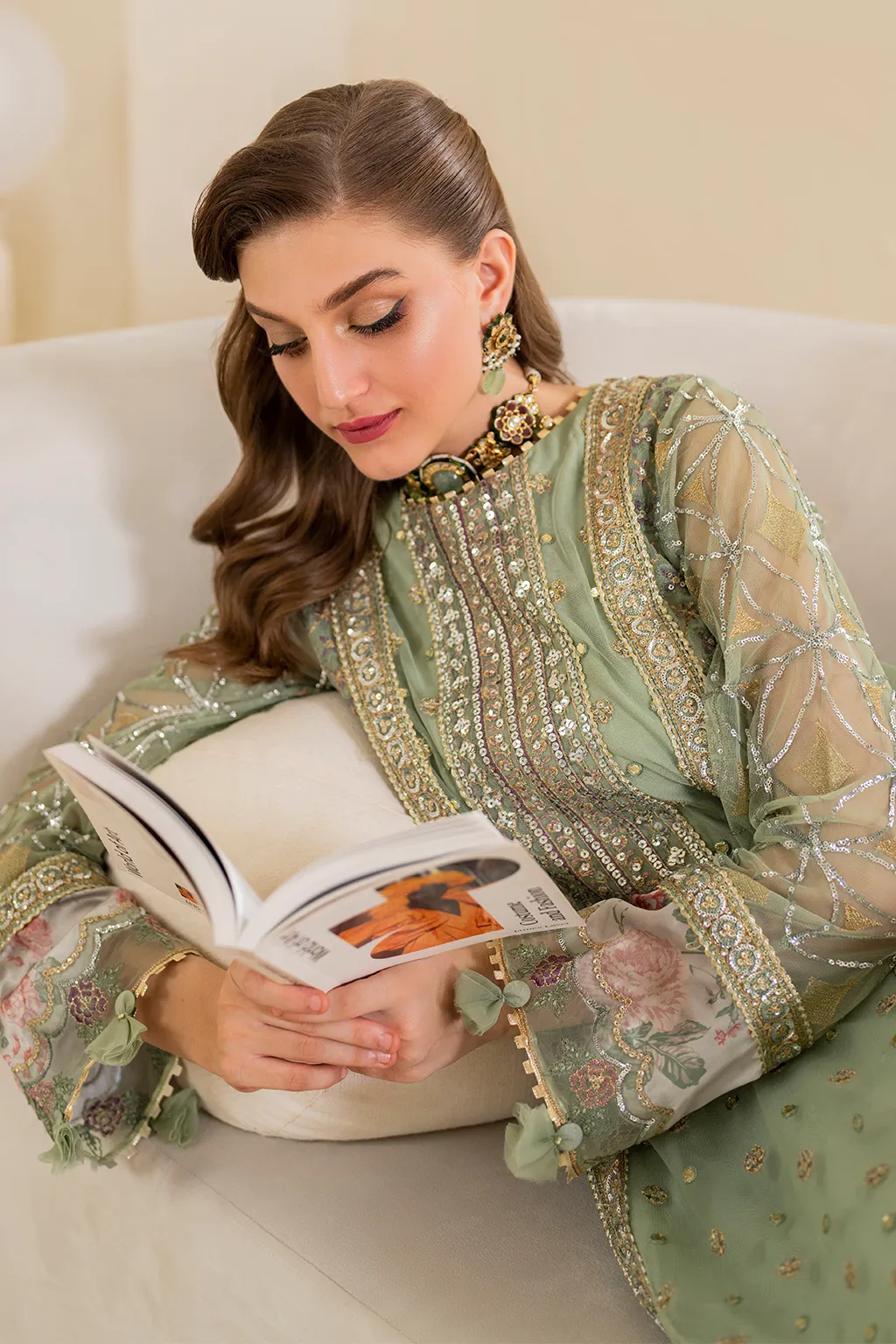 IZNiK Chinon Luxury Formals – CC-41 Embroidered Net