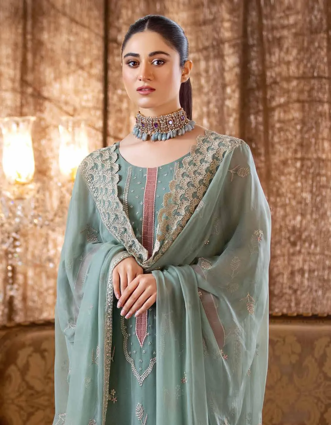 Jannan Embroidered Chiffon Collection – JF-06