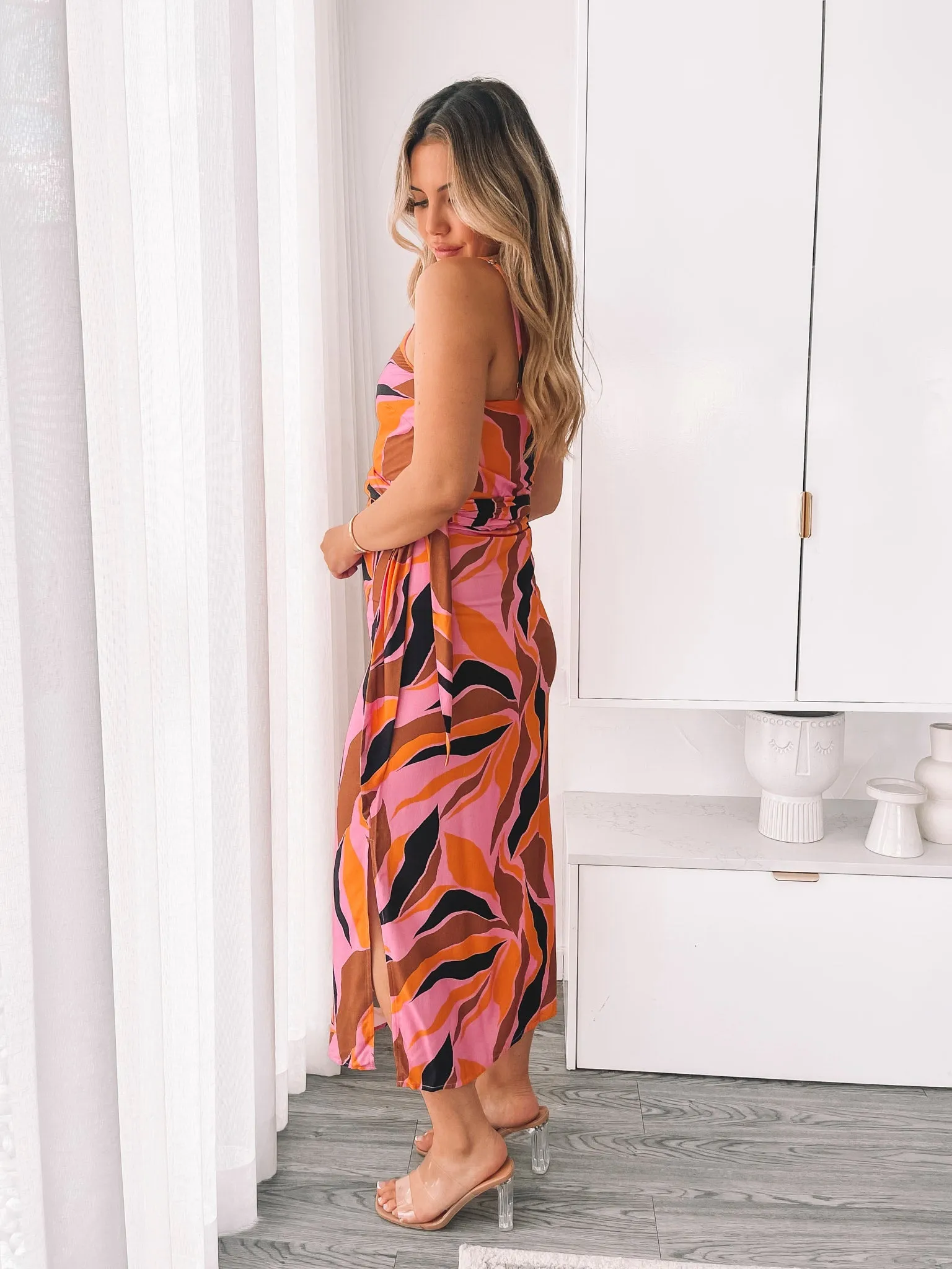Laguna Dress - Pink Abstract
