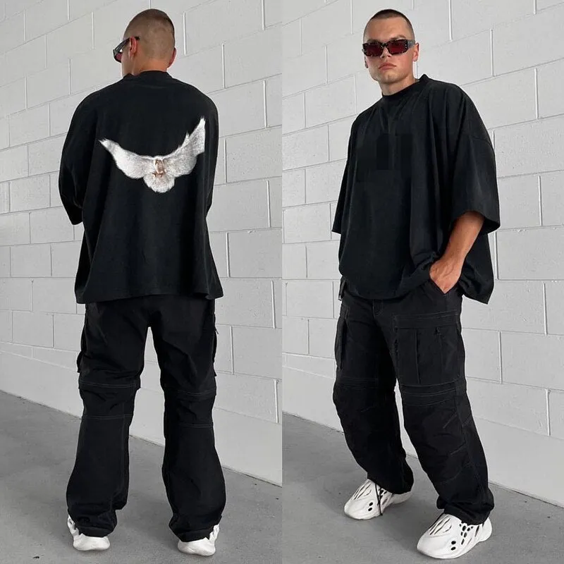 Loose Pigeon Printed T Shirt