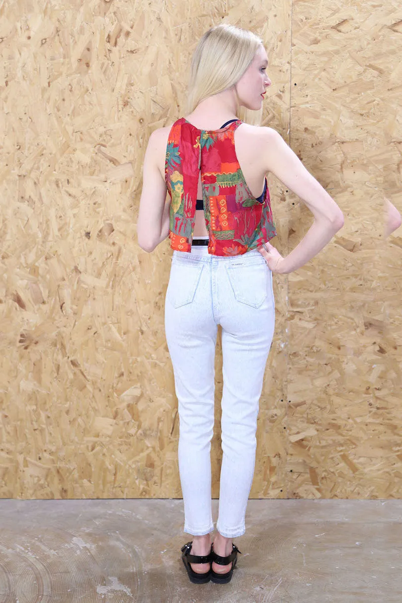 LOOT Label Open Back Crop Top