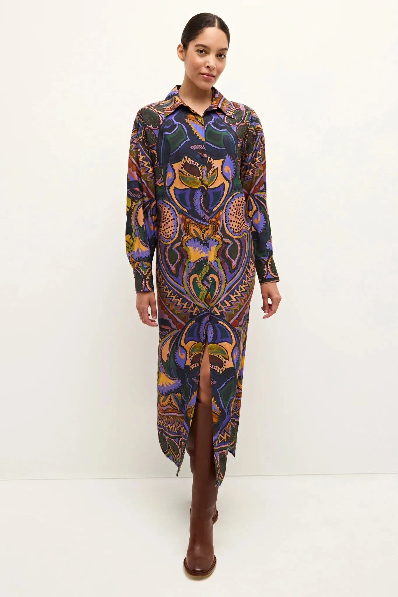 Ma107 Botanical Midi Dress