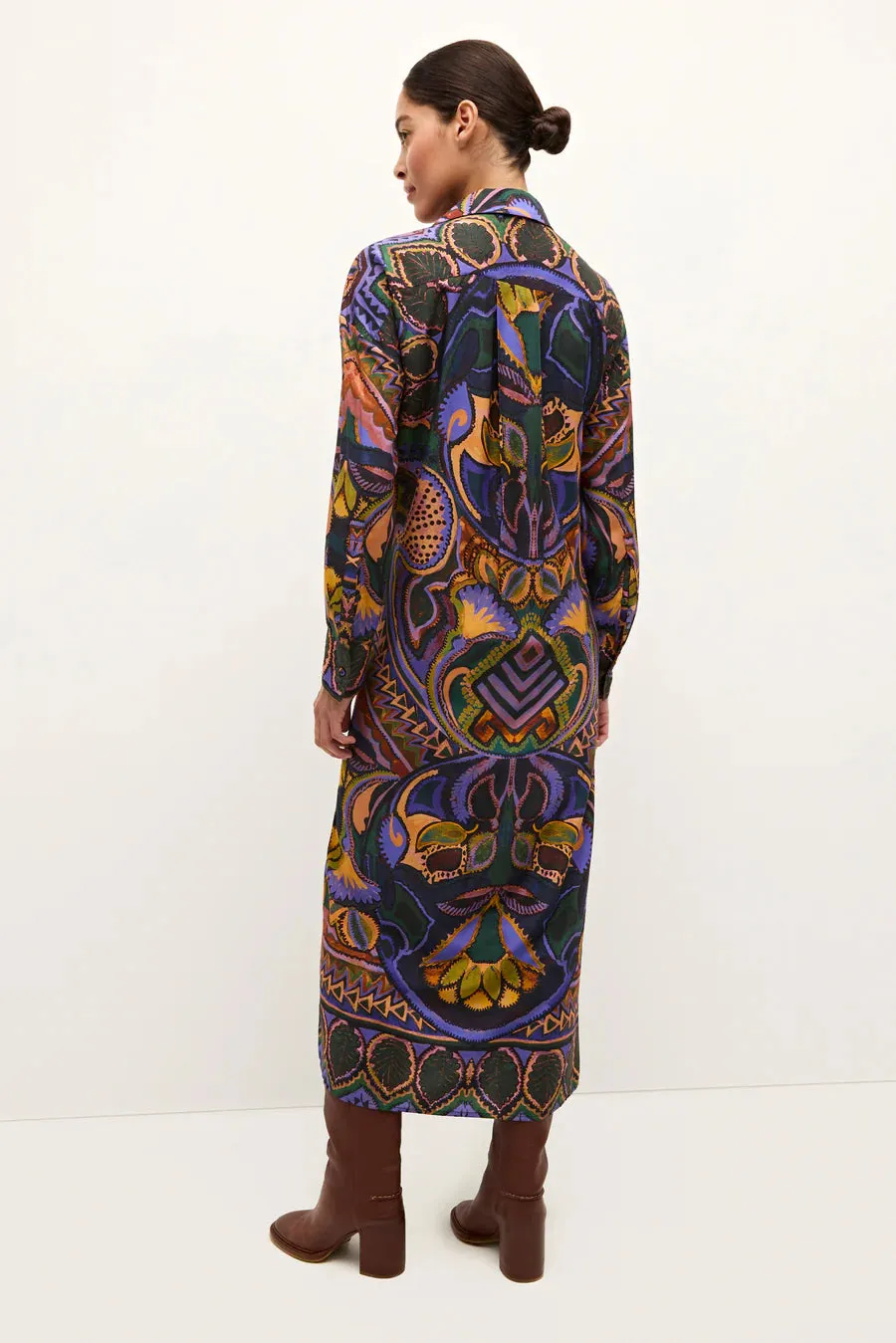 Ma107 Botanical Midi Dress