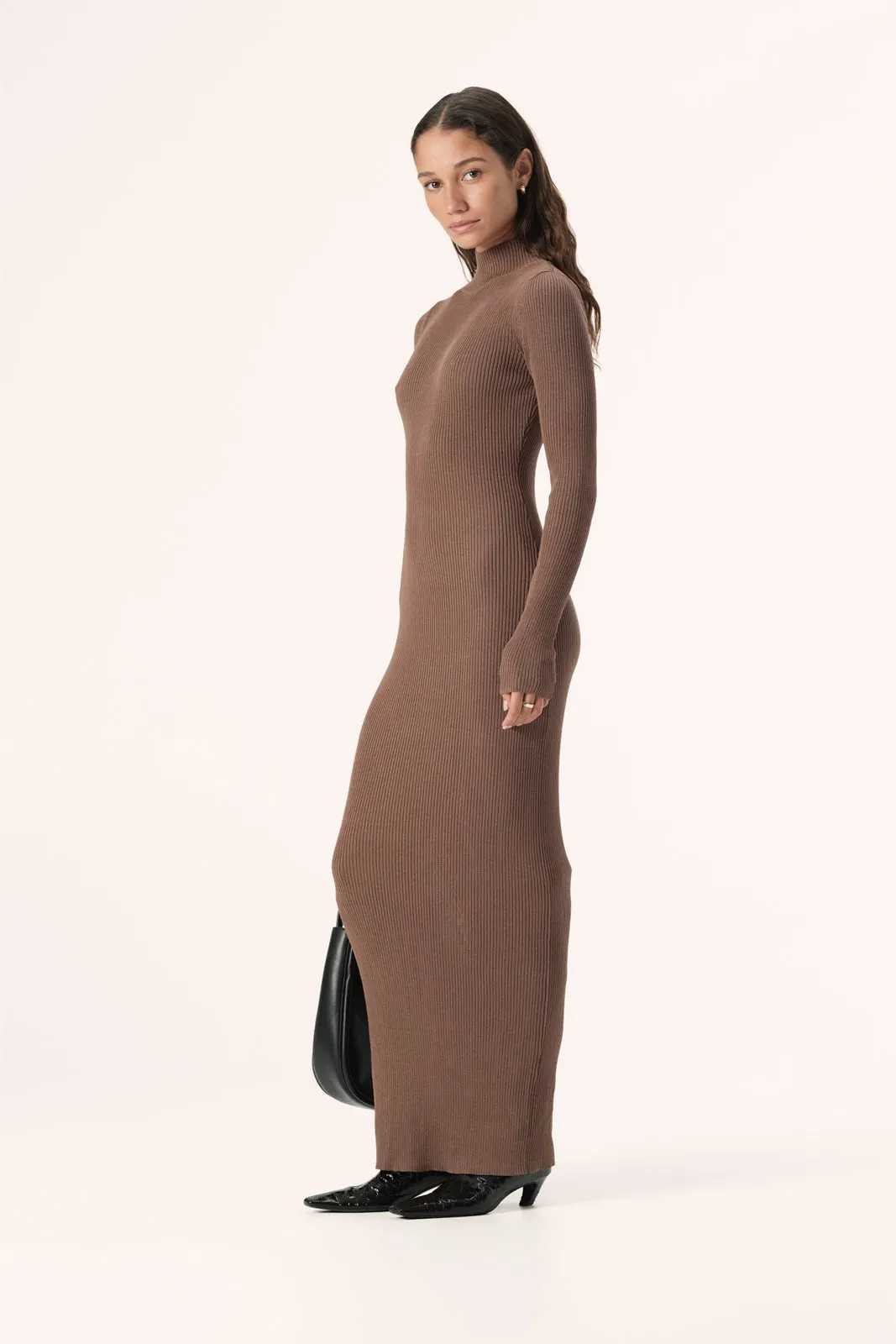 Minka Knit Dress Cocoa