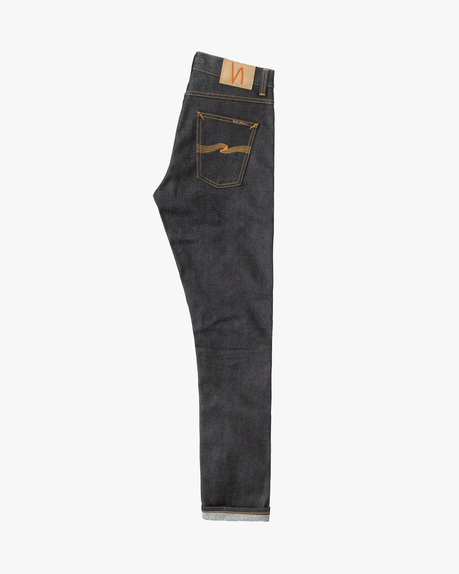 Nudie Lean Dean Slim Tapered Mens Jeans - Dry Japan Selvage