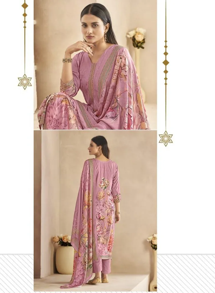 Rivaa Cotton Printed Unstitched Suit Dress Material for Women