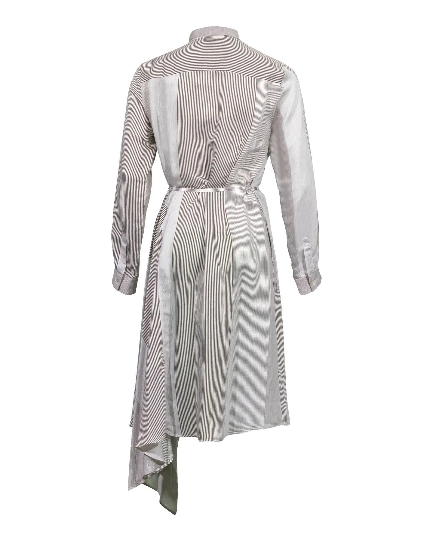 Striped Two Tone Shirt Dress