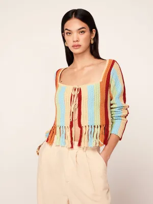 Taylor Crochet Knit Cardigan