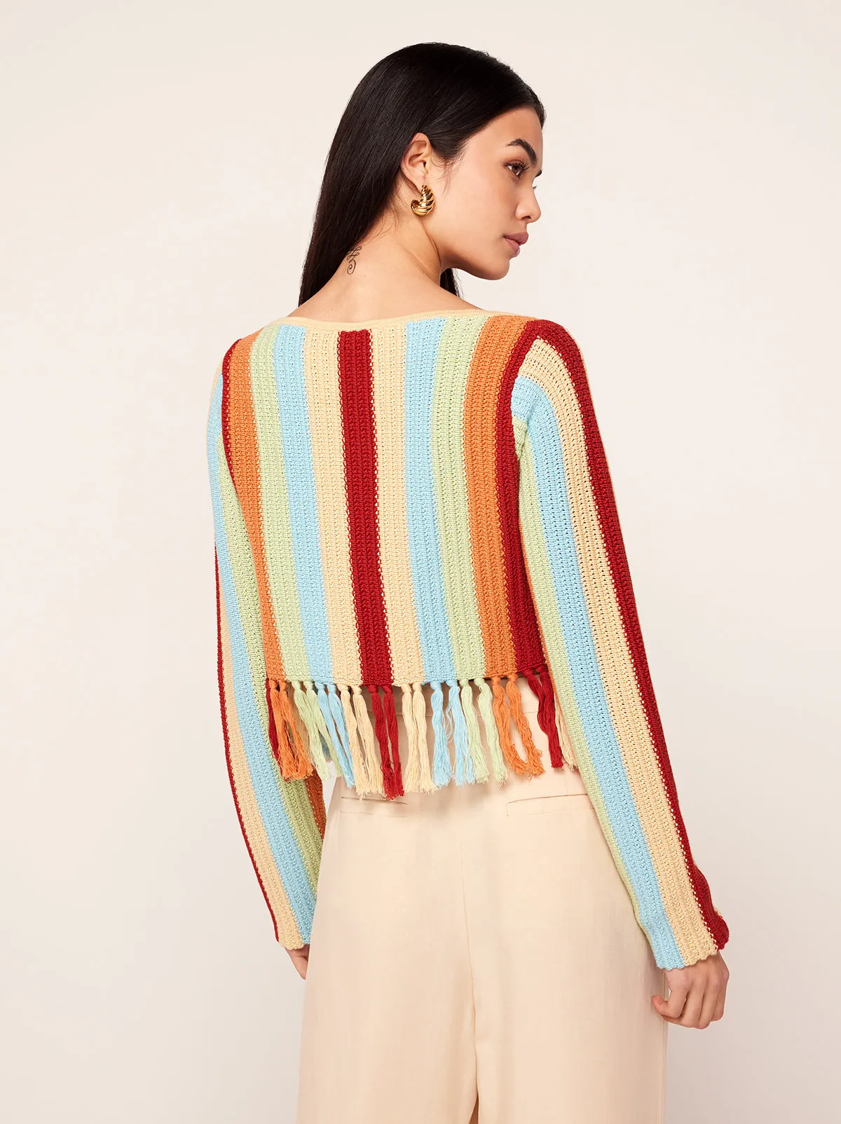 Taylor Crochet Knit Cardigan