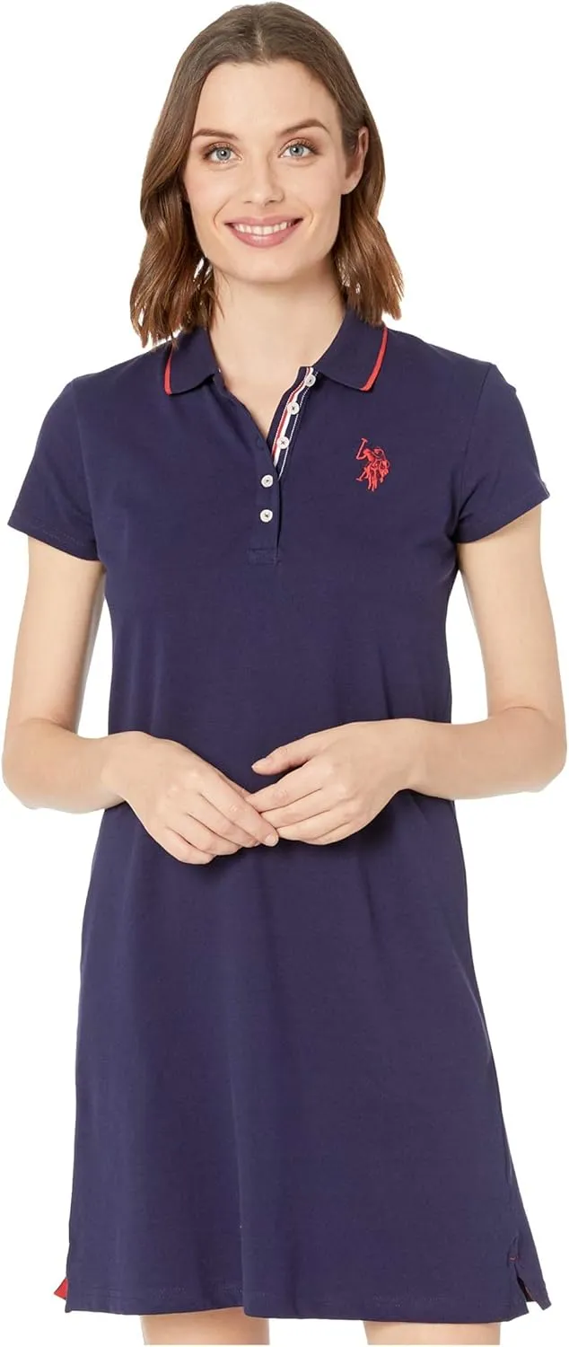 TIPPED POLO DRESS