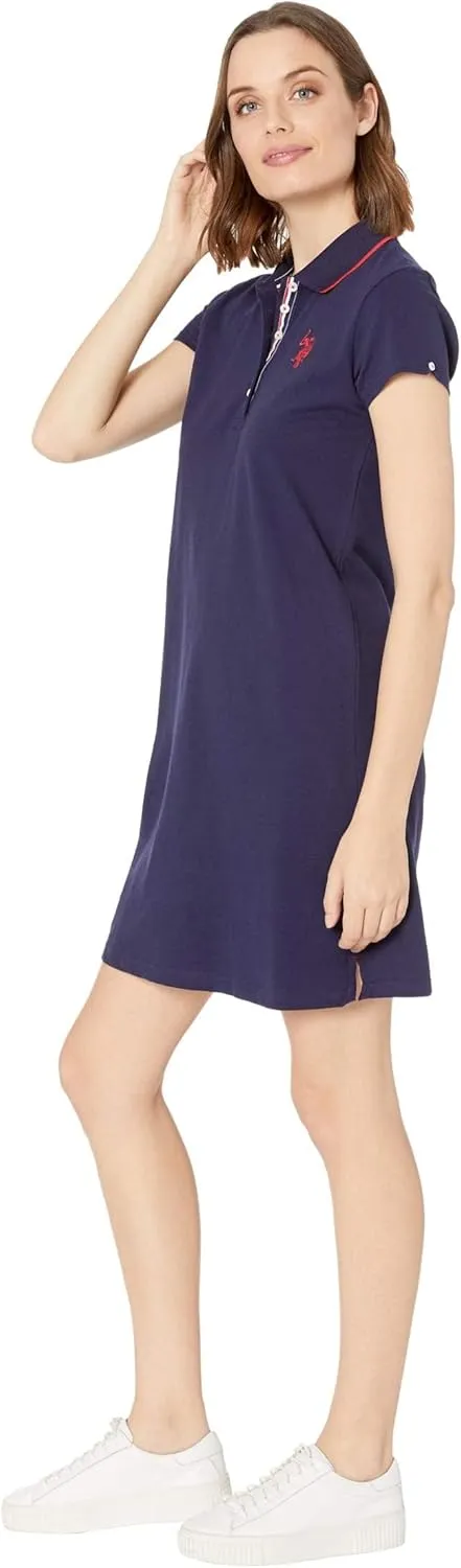 TIPPED POLO DRESS