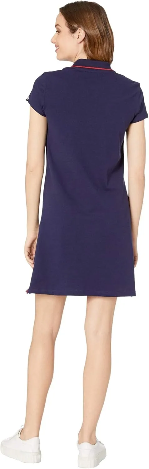 TIPPED POLO DRESS
