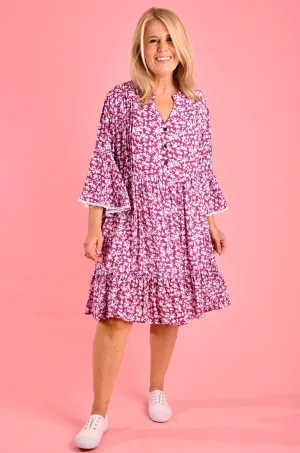 VBLD330 - SYLVIE DRESS - PRIMROSE PURPLE